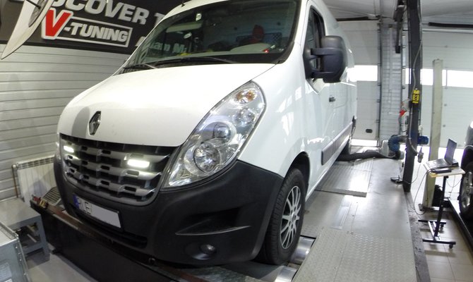 Chip Tuning Renault Master III 2.3 dCi 125 KM + 27 KM i 72 Nm