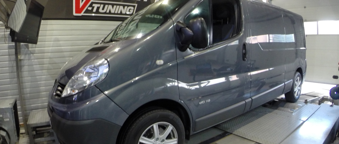 Chip Tuning Renault Trafic 2.0 dCi 115 KM + 23 KM i + 54 Nm