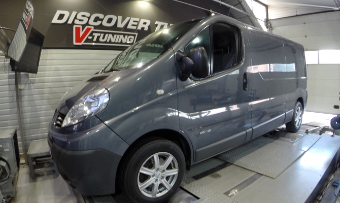 Chip Tuning Renault Trafic 2.0 dCi 115 KM + 23 KM i + 54 Nm