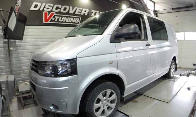 Chip Tuning Volkswagen T5 2.0 TDI CR 140 KM + 28 KM + 81 Nm