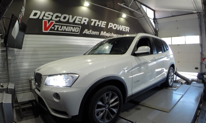 Chip Tuning BMW X3 F25 30d 258 KM + 49 KM   + 74 Nm