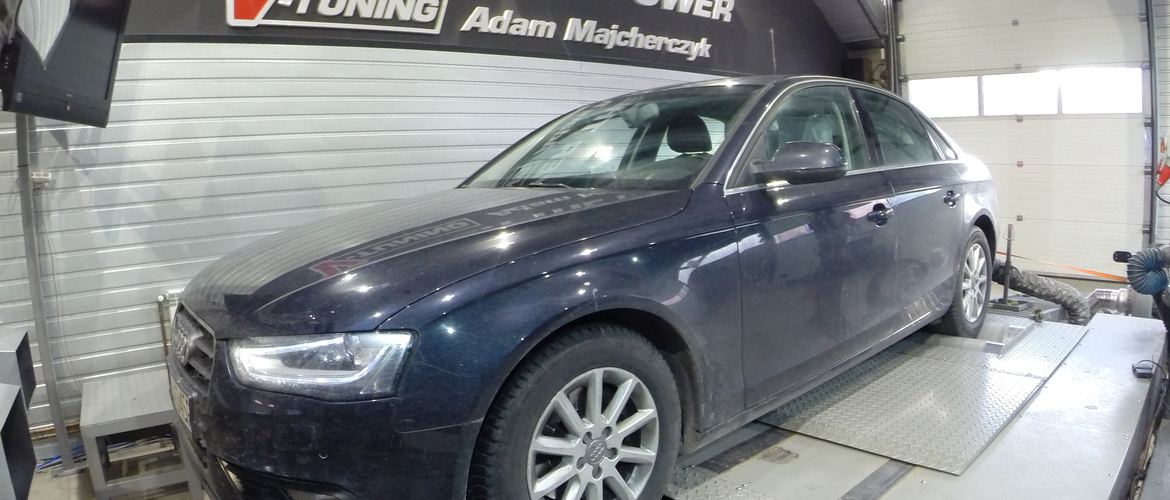 Chip Tuning Audi A4 B8 2.0 TDI 177 KM + 26 KM + 18 Nm