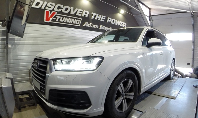 Chip Tuning Audi Q7 3.0 TDI 218 KM + 85 KM + 168 Nm