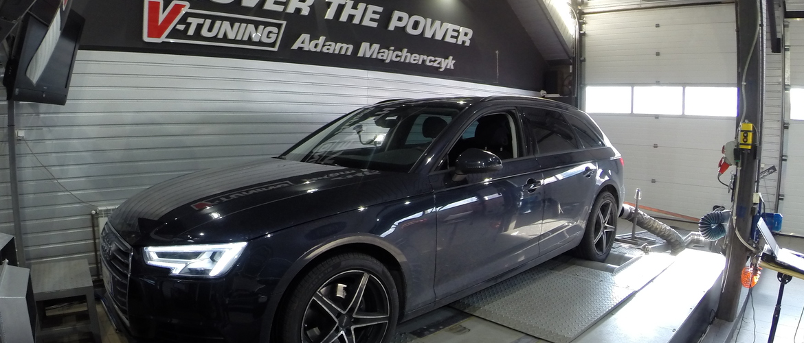 Chip Tuning Audi A4 B9 2.0 TDI 150 KM + 31 KM + 94 Nm