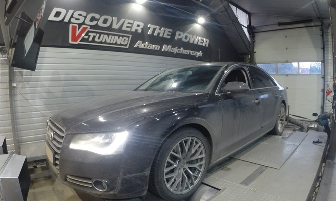 Chip Tuning Audi A8 D4 4.2 TDI 350 KM + 56 KM + 192 Nm