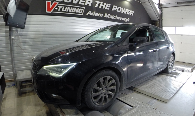 Chip Tuning Seat Leon SC 2.0 TDI 150 KM + 24 KM + 70 Nm