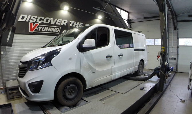 Chip Tuning Opel Vivaro B 1.6 BiT 120KM + 48 KM + 64 Nm