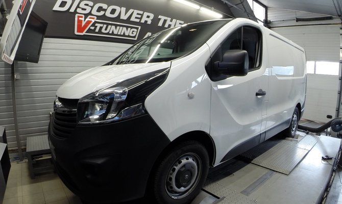 Chip Tuning Opel Vivaro 1.6 CDTi 90KM  + 43KM oraz 111Nm