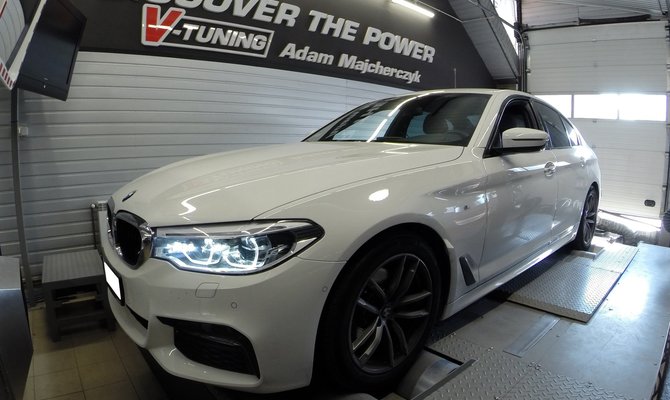 Chip Tuning BMW G30 520d 190KM + 42KM oraz 74Nm