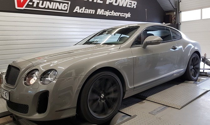 Chip Tuning Bentley Continental GT 6.0 Twin Turbo W12  + 84KM oraz 114Nm 