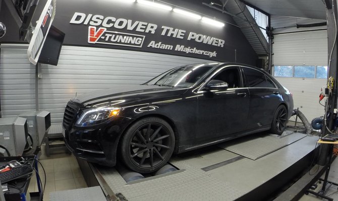 Chip Tuning Mercedes S550 W222 4.7 BiTurbo + 84KM oraz 168Nm