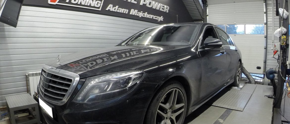 Chip Tuning Mercedes S500 W222 4.7 BiTurbo + 67KM oraz 122Nm | V-Tuning