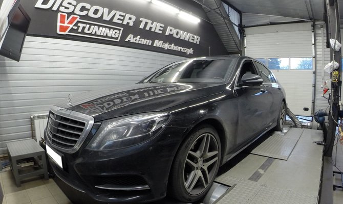 Chip Tuning Mercedes S500 W222 4.7 BiTurbo + 67KM oraz 122Nm | V-Tuning