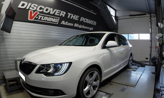 Chip Tuning Skoda Superb 2.0TDI  25KM oraz 63Nm  | V-Tuning Leżajsk