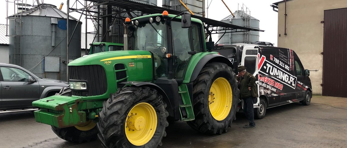 Chip Tuning John Deere 7530  +  34KM oraz 103Nm  | V-Tuning Leżajsk