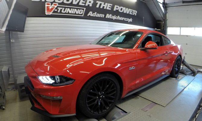 Chip Tuning Ford Mustang GT 2019 | V-Tuning Leżajsk