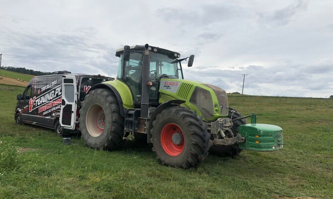 Claas Axion 840 - zwiększenie mocy