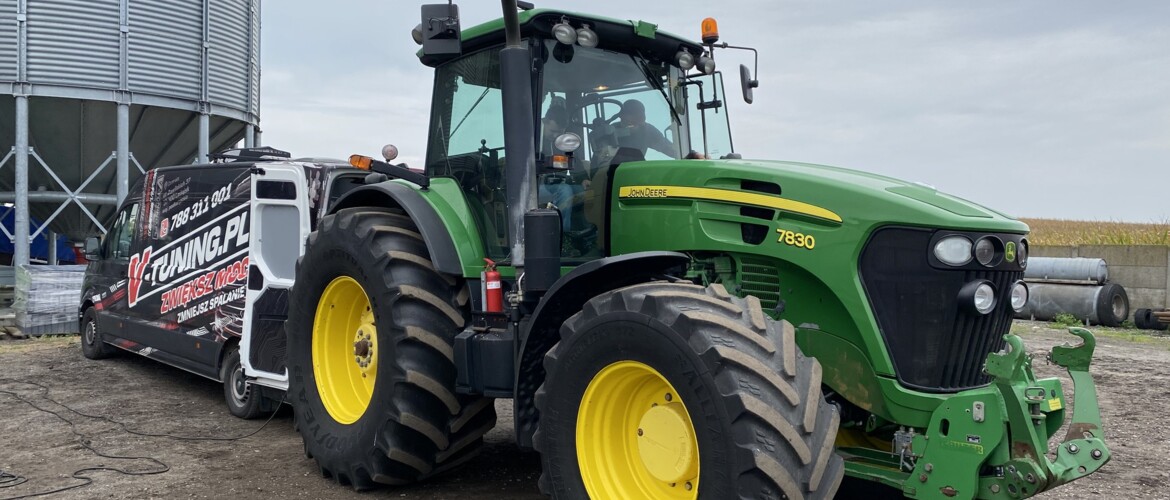 John Deere 7830 - zwiększenie mocy, zmniejszenie zużycia paliwa oraz wyłączenie zaworu EGR